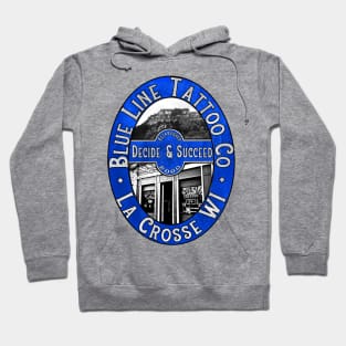 Blue Line Tattoo Decide and Succeed Hoodie